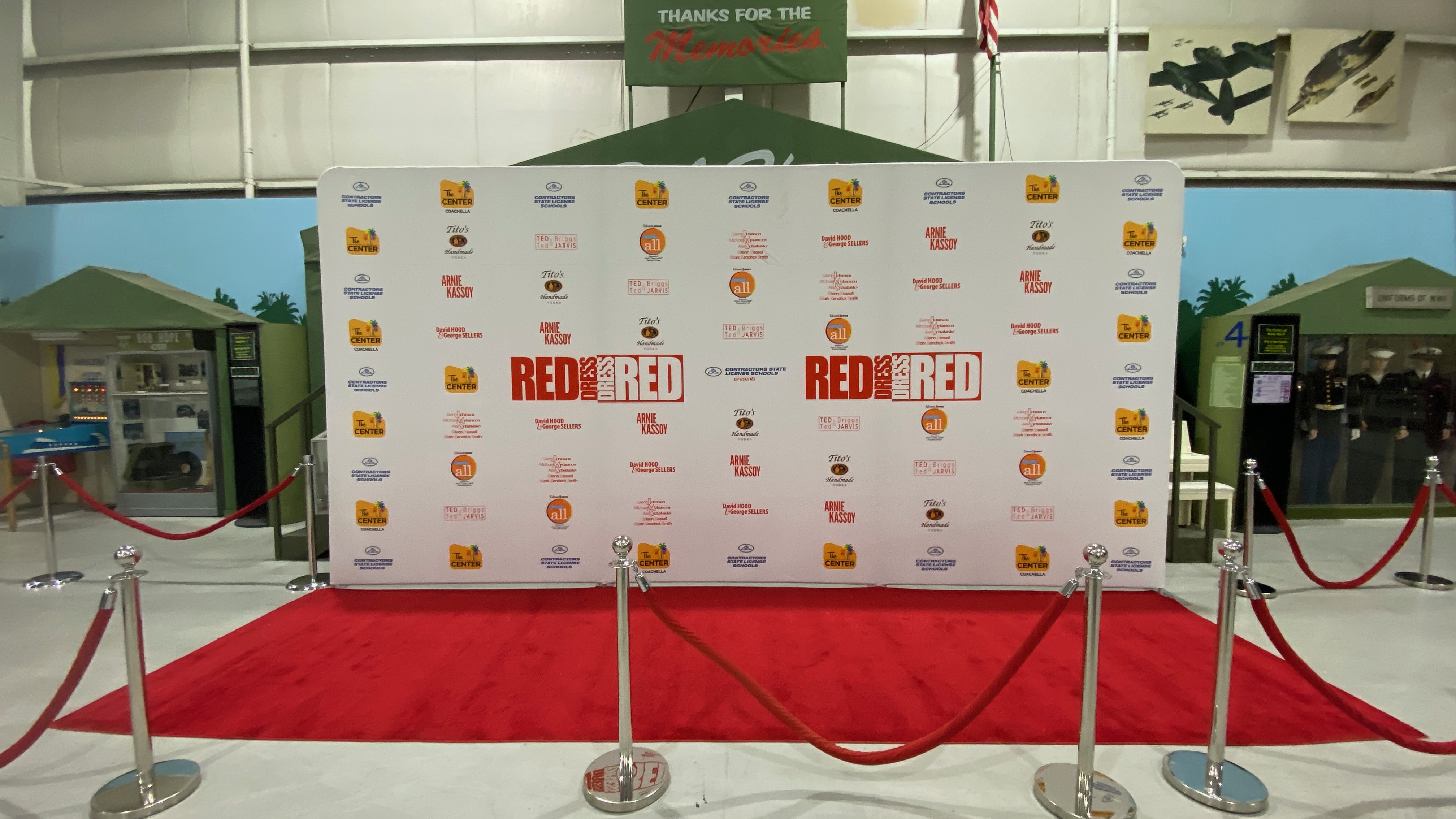 Red Dress gala step and repeat