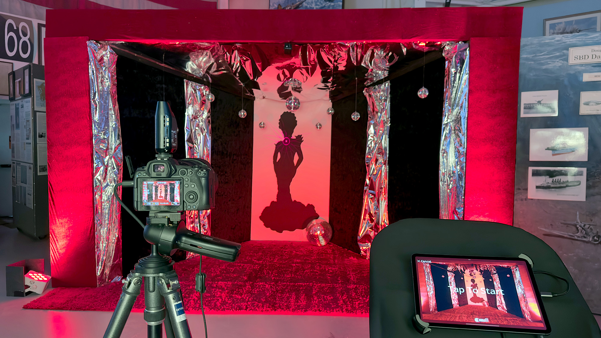 Red Dress - Custom Wall & Fashion Booth