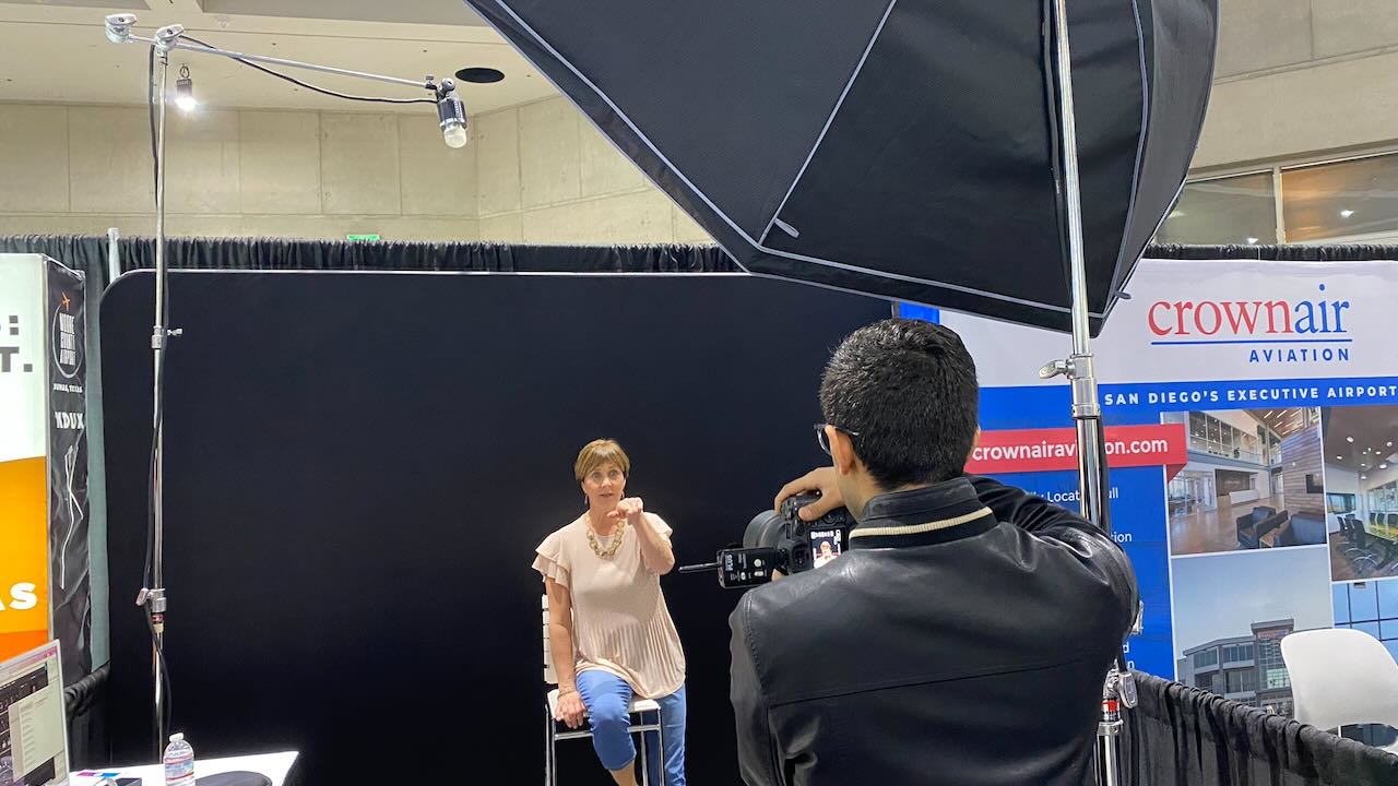 Bts crownair headshot setup
