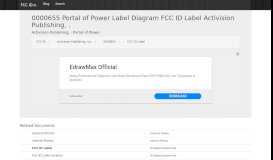 
							         0000655 Portal of Power Label Diagram FCC ID Label Activision ...								  
							    