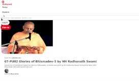 
							         07-PU02 Glories of Bhismadev-3 by HH Radhanath Swami - YouTube ...								  
							    