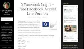 
							         0.Facebook Login – Free Facebook Access Lite Version								  
							    