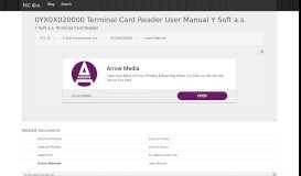 
							         0YX0X020000 Terminal Card Reader User Manual Users Manual Y ...								  
							    