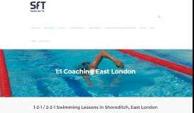 
							         1-2-1 Swimming Lessons - The swim improvement specialists								  
							    