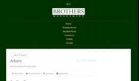 
							         1 - 2 Bed Apartments | Arbors - Brothers Management								  
							    