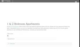 
							         1 & 2 Bedroom Apartments | Floor Plans - Windsor at The Gramercy								  
							    