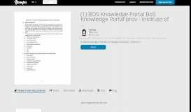 
							         (1) BOS Knowledge Portal BoS Knowledge Portal prov ... - Yumpu								  
							    