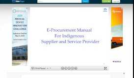 
							         1 E-Procurement Manual For Indigenous Supplier and Service ...								  
							    
