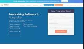 
							         #1 Fundraising Software for Nonprofits | Online & CRM								  
							    