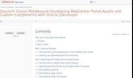 
							         1 Introduction to Developing for Oracle WebCenter Portal								  
							    
