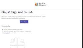 
							         1. Log in to Clear Coverage. 2. Choose at the top of ... - Health Alliance								  
							    