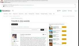 
							         1 month in July seaside - Cantabria Message Board - TripAdvisor								  
							    