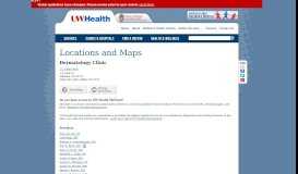 
							         1 S. Park Clinic - Dermatology | UW Health | Madison, WI								  
							    