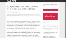 
							         10 Best Disposable Email Services for a Temporary Email ...								  
							    