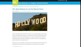 
							         10+ Best Places in LA for Movie Fans - Go City Card								  
							    