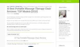
							         10 Best Portable Massage Chair Reviews: TOP Models [May. 2019]								  
							    