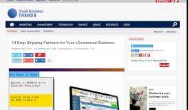 
							         10 Drop Shipping Partners for Your eCommerce Business - Small ...								  
							    