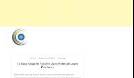 
							         10 Easy Steps to Resolve Juno Webmail Login Problems - All ...								  
							    