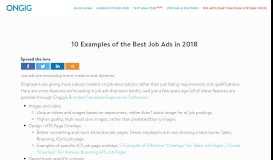 
							         10 Examples of the Best Job Ads in 2018 | Ongig Blog								  
							    