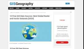 
							         10 Free GIS Data Sources: Best Global Raster and Vector Datasets ...								  
							    