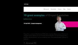 
							         10 great examples of Drupal 8 websites | Inviqa								  
							    