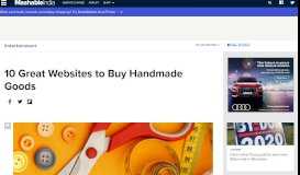 
							         10 Great Websites to Buy Handmade Goods - Mashable								  
							    