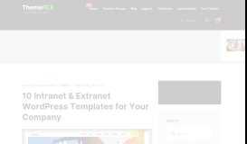 
							         10 Intranet & Extranet WordPress Templates for Your Company								  
							    