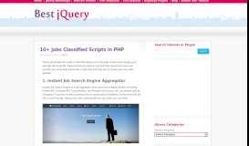 
							         10+ Jobs Classified Scripts in PHP - Best jQuery								  
							    