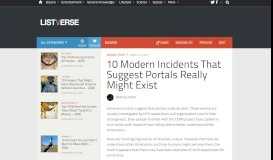 
							         10 Modern Incidents That Suggest Portals Really Might Exist - Listverse								  
							    