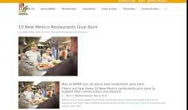 
							         10 New Mexico Restaurants Give Back - NMRA								  
							    