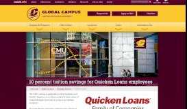 
							         10 percent tuition savings for Quicken Loans employees | Central ...								  
							    