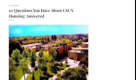 
							         10 Questions You Have About CSUN Housing: Answered - Society19								  
							    