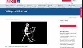 
							         10 Steps to Self Service - Service Desk Institute								  
							    