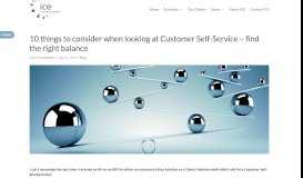 
							         10 things to consider when looking at Customer Self-Service - find the ...								  
							    