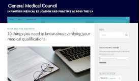 
							         10 things you need to know about verifying your medical qualifications ...								  
							    