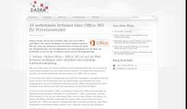 
							         10 verbreitete Irrtümer über Office 365 für Privatanwender								  
							    
