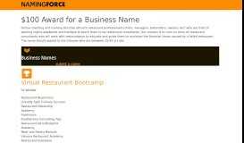
							         $100 Business Name Contest - Online coaching and training ...								  
							    