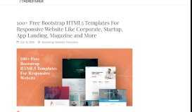 
							         100+ Free Bootstrap HTML5 Templates For Responsive Website Like ...								  
							    