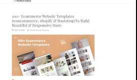 
							         100+ HTML5 CSS3 eCommerce Website Template - Themefisher								  
							    