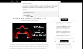 
							         [100% Live Working Proxies] 1337x Proxy Unblocked Mirror Site List								  
							    