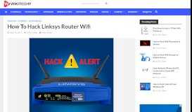 
							         [100% Working] How To Hack Linksys Router Wifi | Wikitechy								  
							    