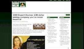 
							         1000 Expert Review: $3B dollar mining company you've never ...								  
							    