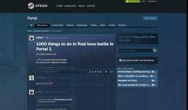 
							         1000 things to do in final boss battle in Portal 1. :: Portal General ...								  
							    