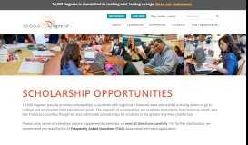 
							         10000 Degrees | Scholarships								  
							    