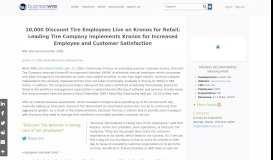 
							         10,000 Discount Tire Employees Live on Kronos for Retail; Leading ...								  
							    