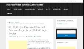 
							         10.1.10.1 Login Password Comcast Business Login, http ...								  
							    