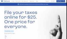 
							         1040.com®: File Taxes Free, e-File Taxes Online, Income Tax Return ...								  
							    