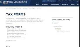 
							         1098-T Statements - Suffolk University								  
							    