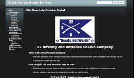
							         10th Mountain Division Portal - Task Force Night Portal - Google Sites								  
							    