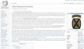 
							         10th Mountain Division - Wikipedia								  
							    